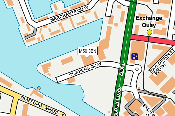 M50 3BN map - OS OpenMap – Local (Ordnance Survey)