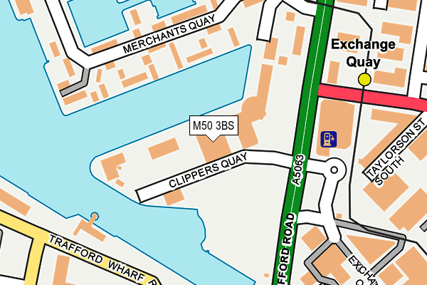 M50 3BS map - OS OpenMap – Local (Ordnance Survey)