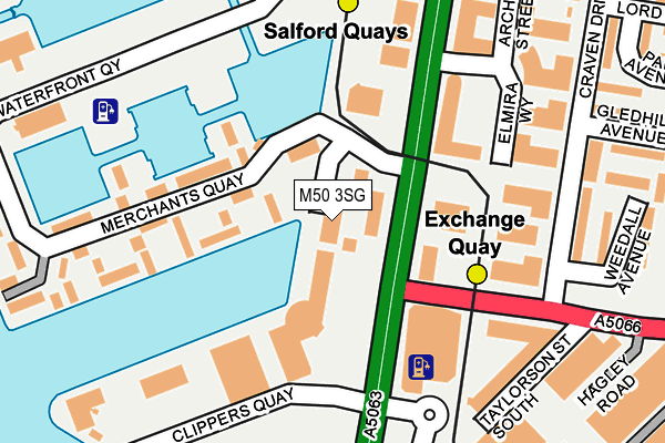 M50 3SG map - OS OpenMap – Local (Ordnance Survey)