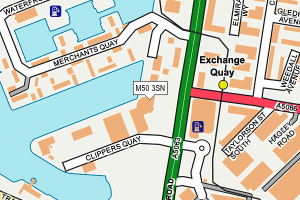 M50 3SN map - OS OpenMap – Local (Ordnance Survey)