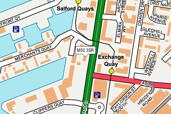 M50 3SR map - OS OpenMap – Local (Ordnance Survey)