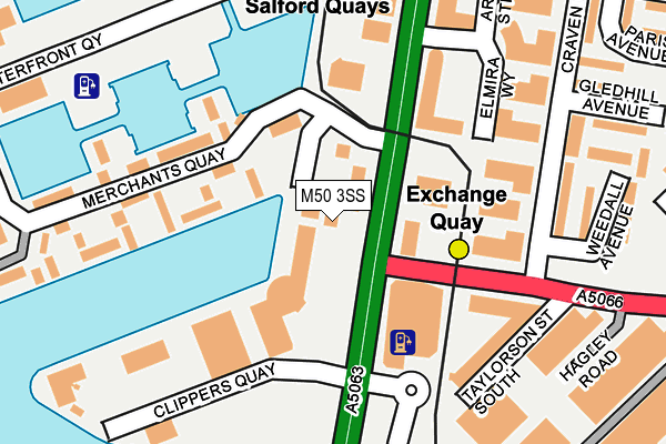 M50 3SS map - OS OpenMap – Local (Ordnance Survey)