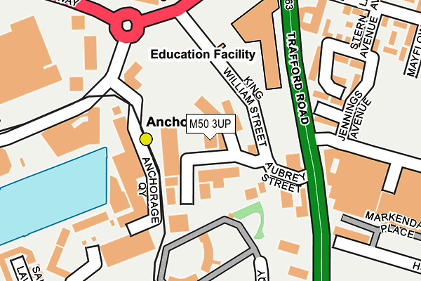 M50 3UP map - OS OpenMap – Local (Ordnance Survey)