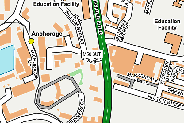 M50 3UT map - OS OpenMap – Local (Ordnance Survey)