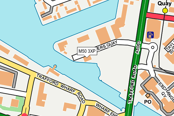 M50 3XP map - OS OpenMap – Local (Ordnance Survey)