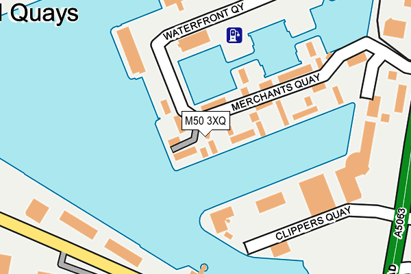 M50 3XQ map - OS OpenMap – Local (Ordnance Survey)