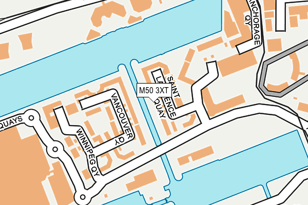 M50 3XT map - OS OpenMap – Local (Ordnance Survey)