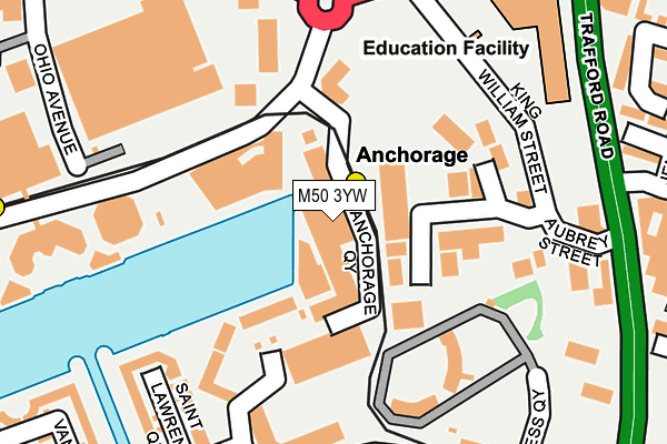 M50 3YW map - OS OpenMap – Local (Ordnance Survey)