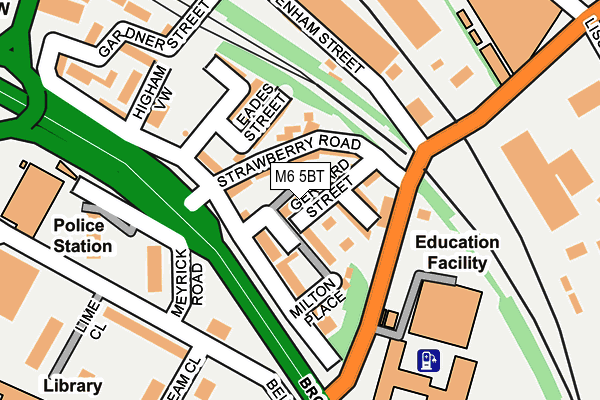 M6 5BT map - OS OpenMap – Local (Ordnance Survey)