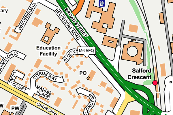 M6 5EQ map - OS OpenMap – Local (Ordnance Survey)