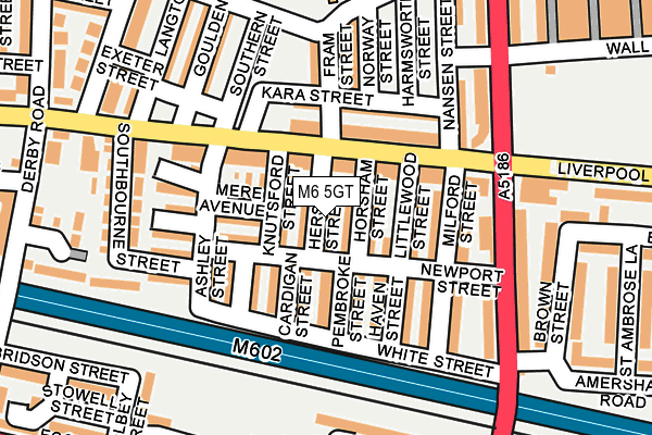 M6 5GT map - OS OpenMap – Local (Ordnance Survey)