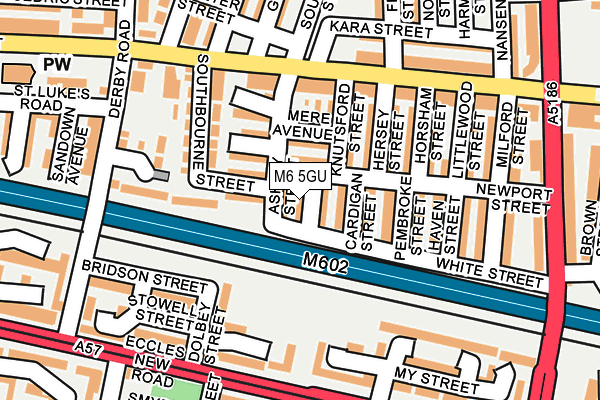 M6 5GU map - OS OpenMap – Local (Ordnance Survey)