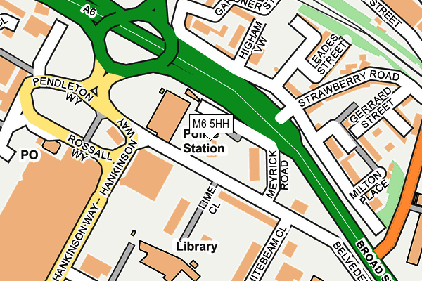 M6 5HH map - OS OpenMap – Local (Ordnance Survey)