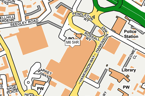 M6 5HR map - OS OpenMap – Local (Ordnance Survey)