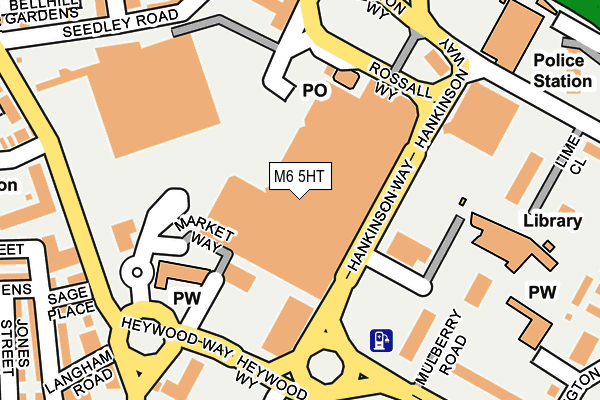 M6 5HT map - OS OpenMap – Local (Ordnance Survey)