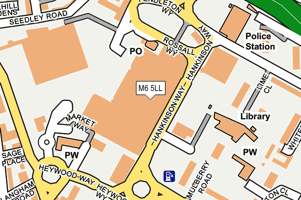 M6 5LL map - OS OpenMap – Local (Ordnance Survey)