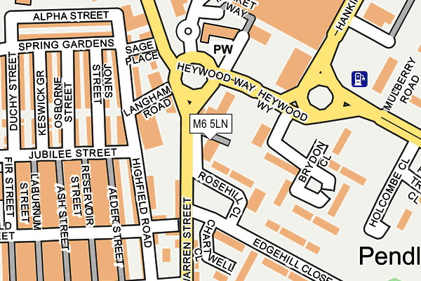 M6 5LN map - OS OpenMap – Local (Ordnance Survey)