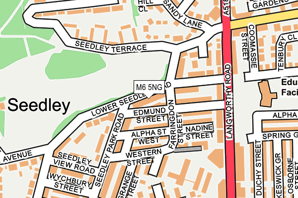 M6 5NG map - OS OpenMap – Local (Ordnance Survey)