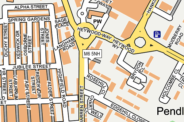 M6 5NH map - OS OpenMap – Local (Ordnance Survey)