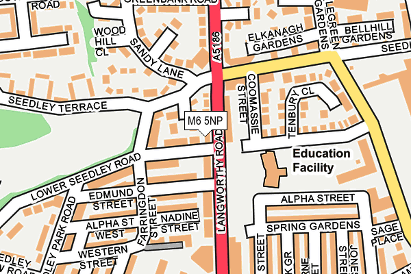 M6 5NP map - OS OpenMap – Local (Ordnance Survey)