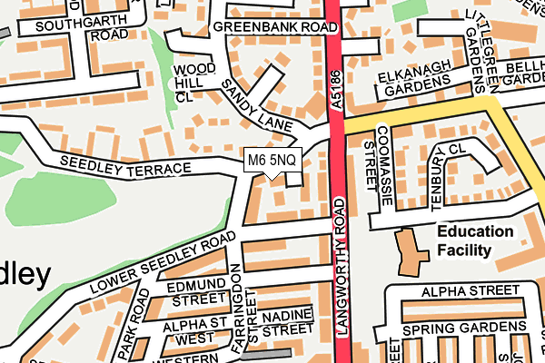M6 5NQ map - OS OpenMap – Local (Ordnance Survey)