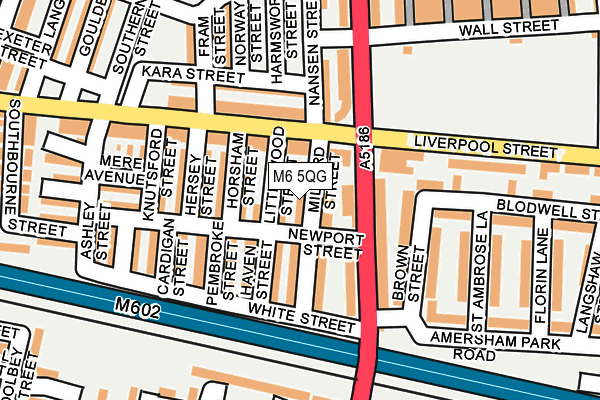 M6 5QG map - OS OpenMap – Local (Ordnance Survey)