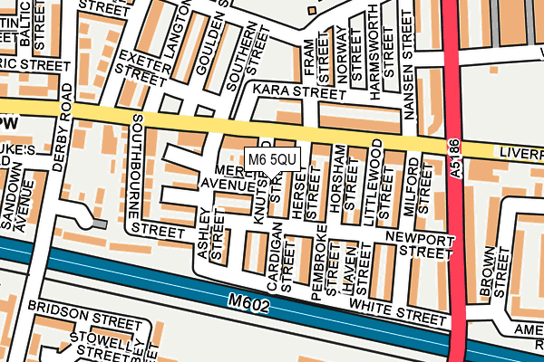 M6 5QU map - OS OpenMap – Local (Ordnance Survey)