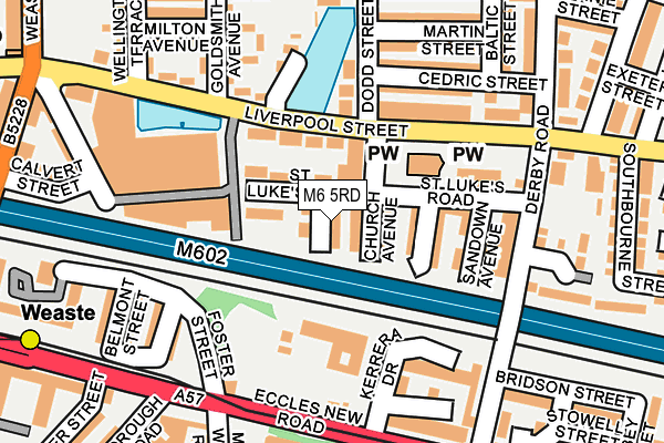 M6 5RD map - OS OpenMap – Local (Ordnance Survey)