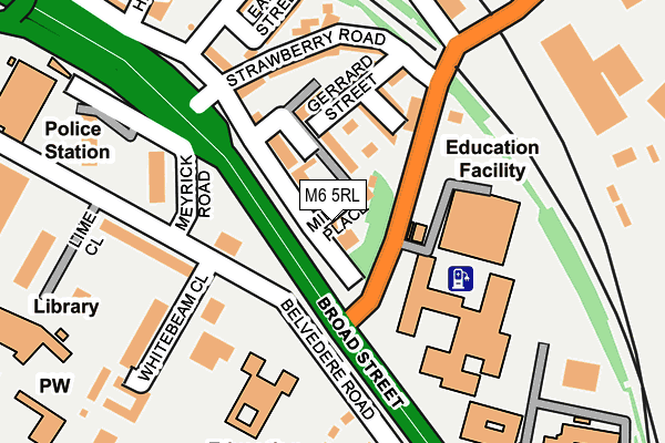 M6 5RL map - OS OpenMap – Local (Ordnance Survey)