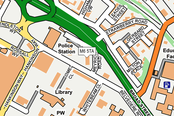 M6 5TA map - OS OpenMap – Local (Ordnance Survey)