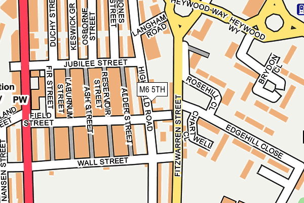 M6 5TH map - OS OpenMap – Local (Ordnance Survey)