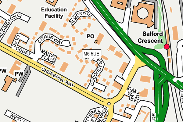 M6 5UE map - OS OpenMap – Local (Ordnance Survey)