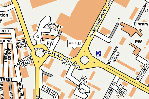 M6 5UJ map - OS OpenMap – Local (Ordnance Survey)