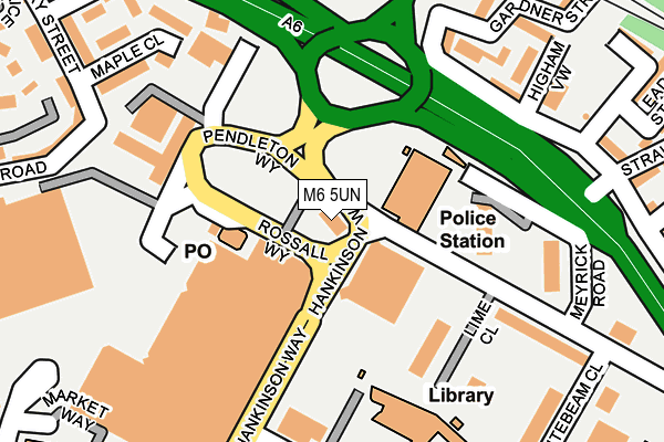 M6 5UN map - OS OpenMap – Local (Ordnance Survey)