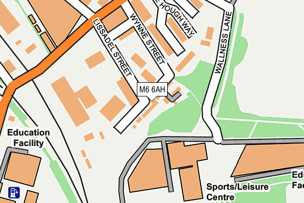 M6 6AH map - OS OpenMap – Local (Ordnance Survey)