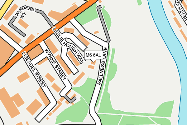 M6 6AL map - OS OpenMap – Local (Ordnance Survey)