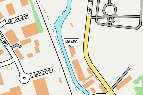 M6 6FG map - OS OpenMap – Local (Ordnance Survey)