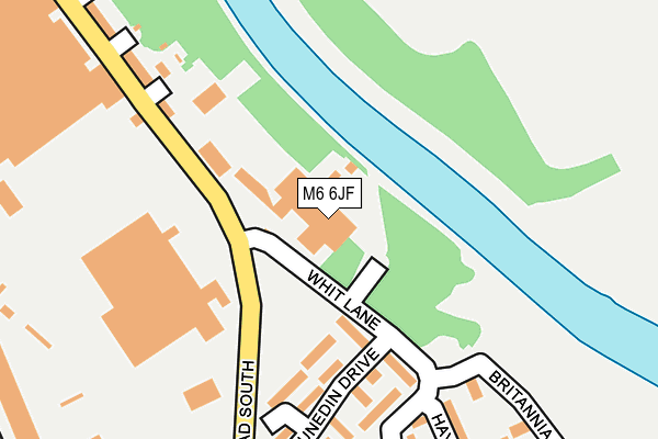 M6 6JF map - OS OpenMap – Local (Ordnance Survey)