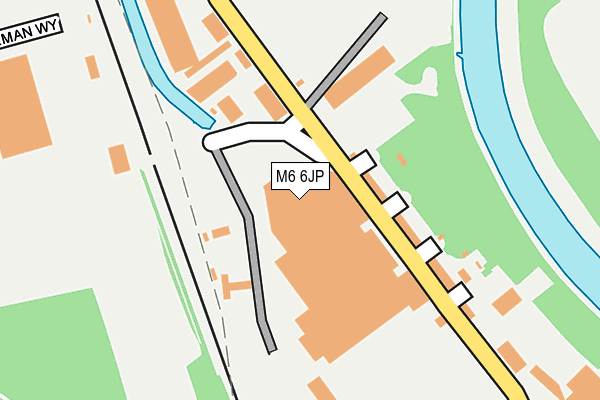 M6 6JP map - OS OpenMap – Local (Ordnance Survey)