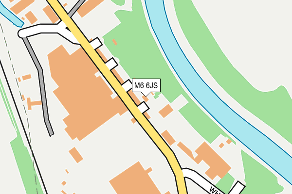 M6 6JS map - OS OpenMap – Local (Ordnance Survey)