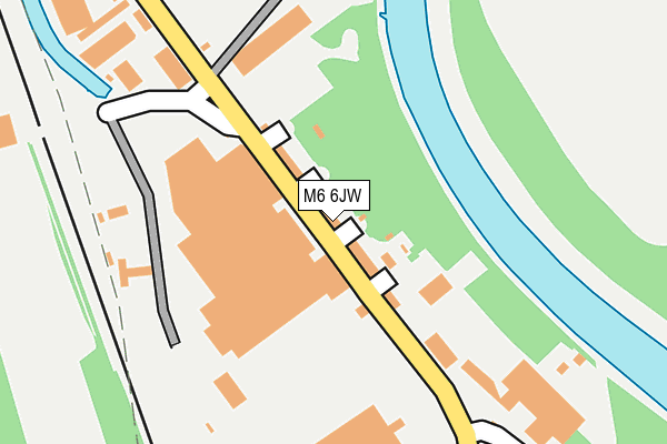 M6 6JW map - OS OpenMap – Local (Ordnance Survey)