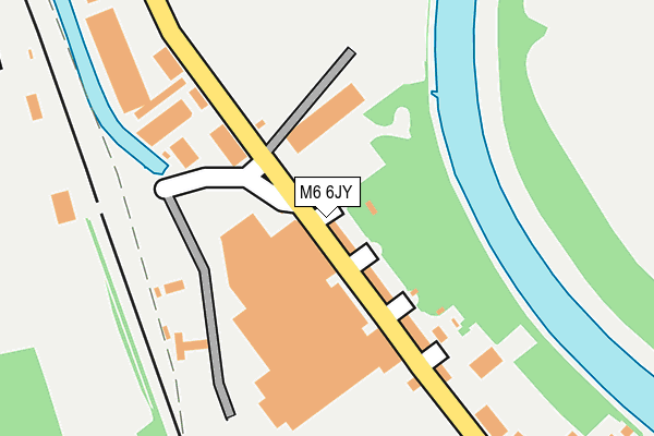 M6 6JY map - OS OpenMap – Local (Ordnance Survey)