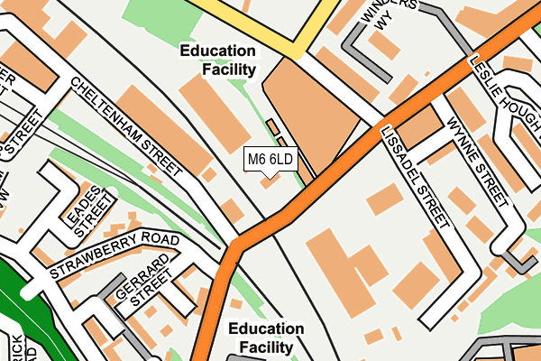 M6 6LD map - OS OpenMap – Local (Ordnance Survey)