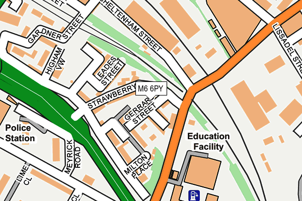 M6 6PY map - OS OpenMap – Local (Ordnance Survey)