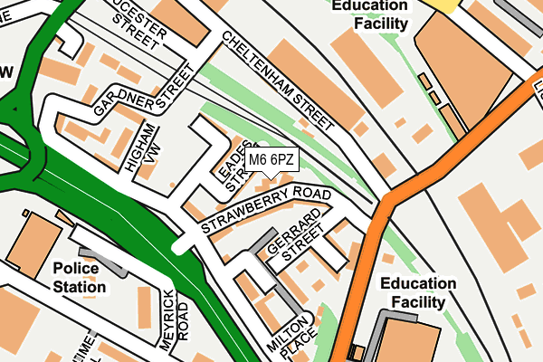 M6 6PZ map - OS OpenMap – Local (Ordnance Survey)