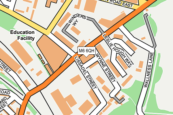 M6 6QH map - OS OpenMap – Local (Ordnance Survey)