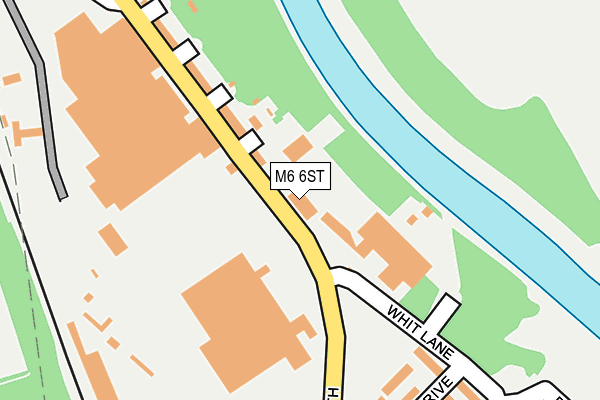 M6 6ST map - OS OpenMap – Local (Ordnance Survey)