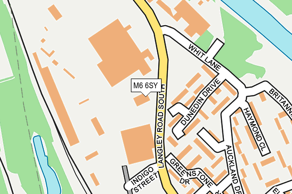 M6 6SY map - OS OpenMap – Local (Ordnance Survey)