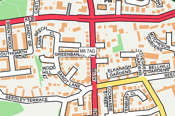 M6 7AG map - OS OpenMap – Local (Ordnance Survey)