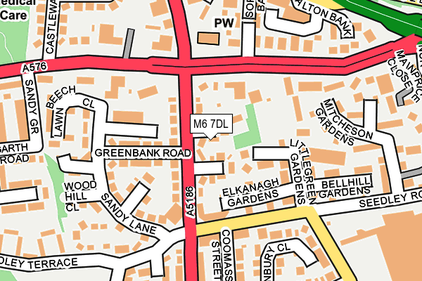 M6 7DL map - OS OpenMap – Local (Ordnance Survey)